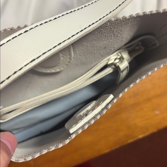 Hype White and Black Leather Mini Bag - Picture 5 of 6